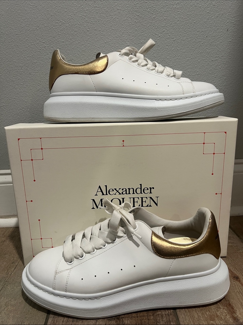 Alexander McQueen Oversized Sneaker 'White Gold'